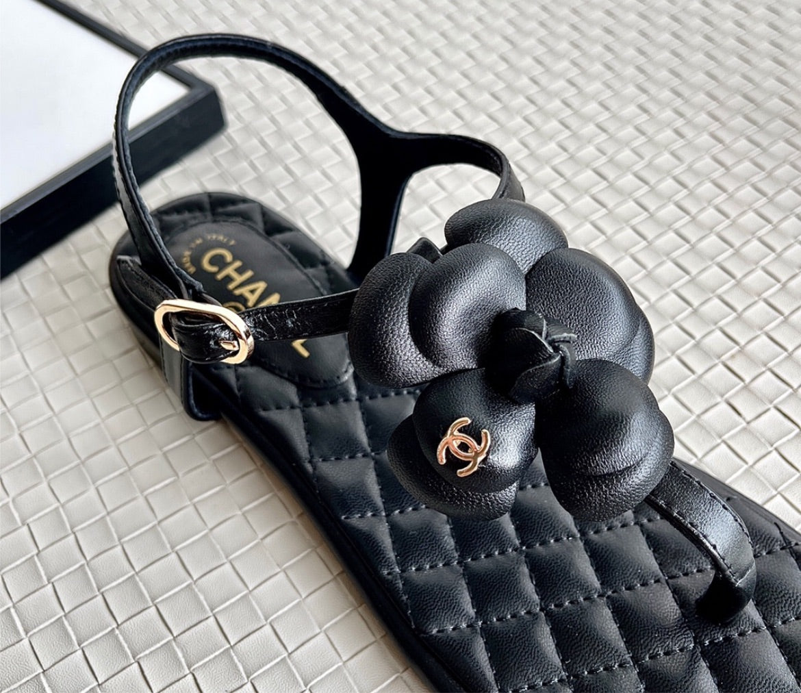 Chanel woman black sandal