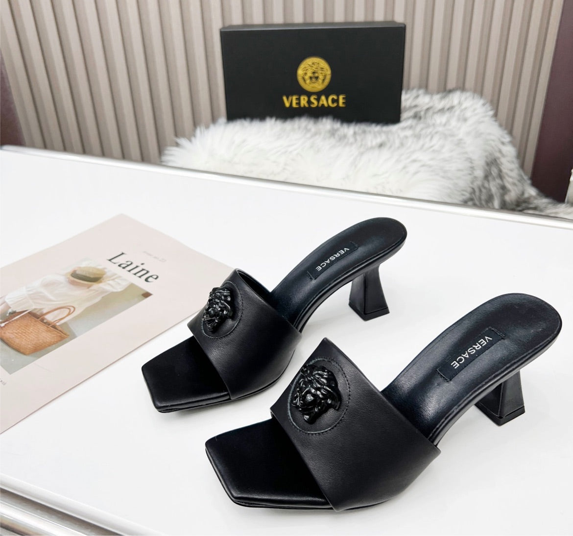 Black Versace woman shoes
