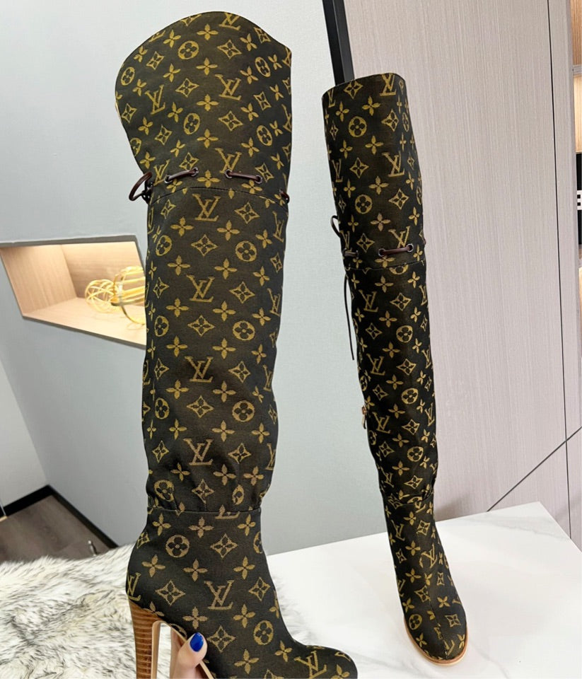 LV tall woman boots