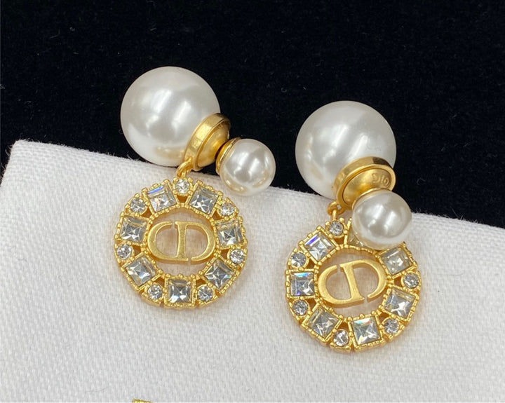 Dior pearl earrings