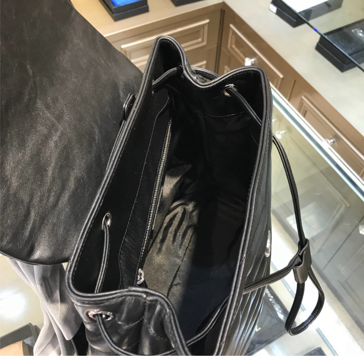 New YSL woman backpack