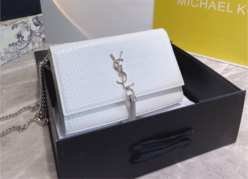 Leather YSL ladies handbag