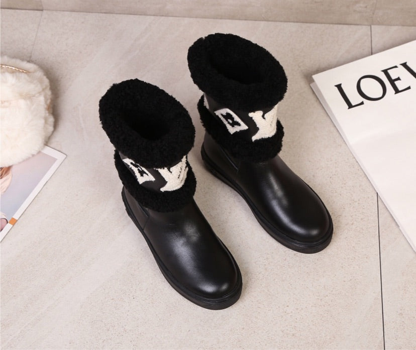 LV Fur Boots
