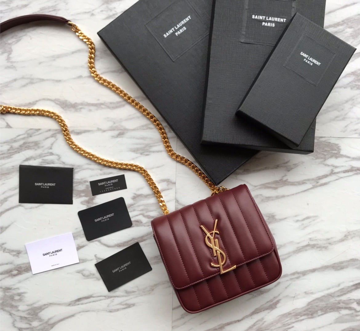 Small YSL woman shoulder handbag