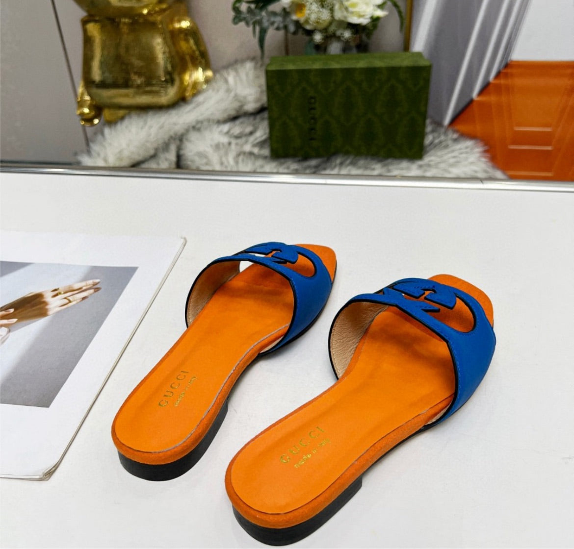 Woman Gucci slide sandal