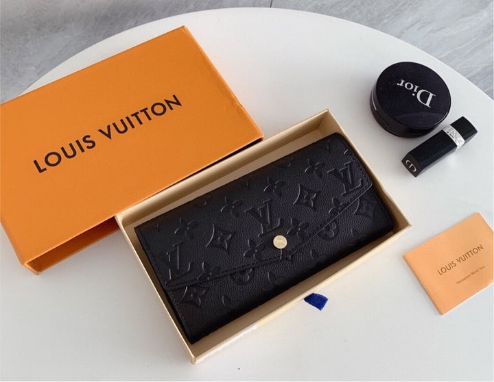 All black LV wallet