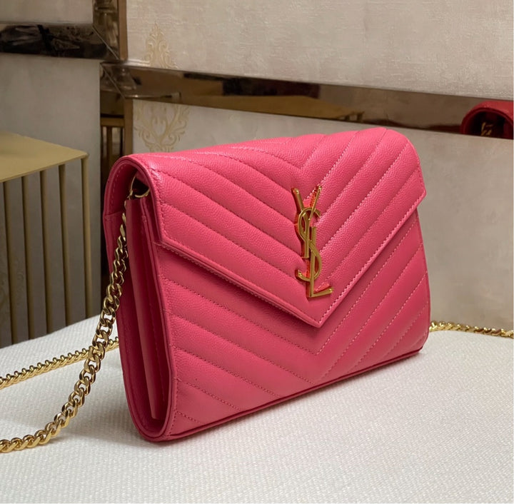 YSL woman shoulder handbag