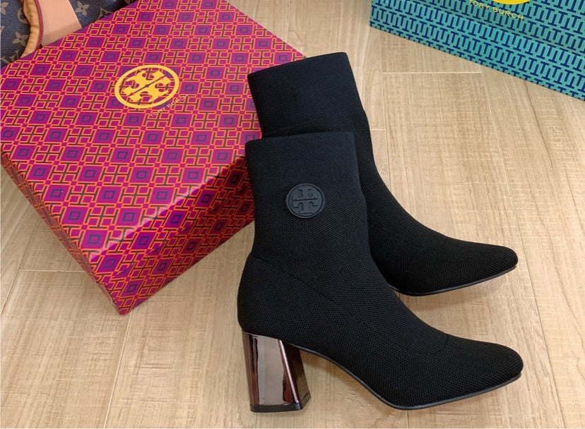 TORY BURCH BLACK BOOTS