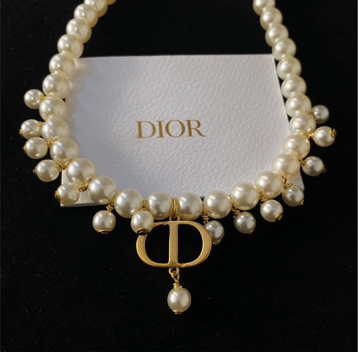 New pearl Dior necklace