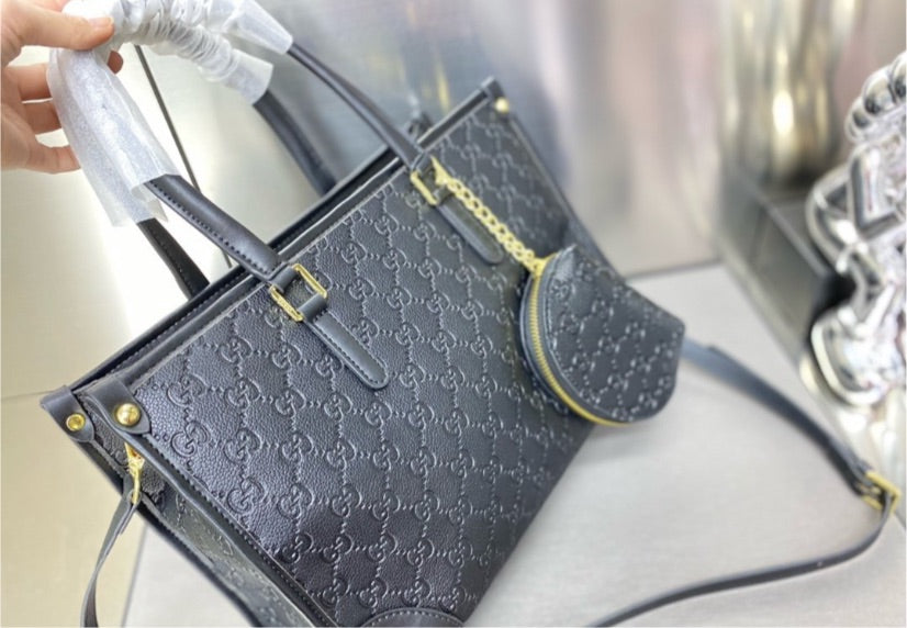 Black LV woman Shoulder handbag