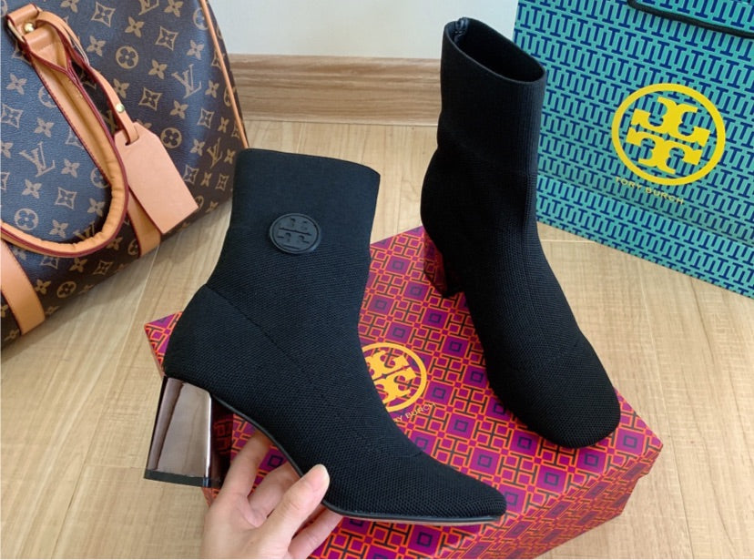 TORY BURCH BLACK BOOTS