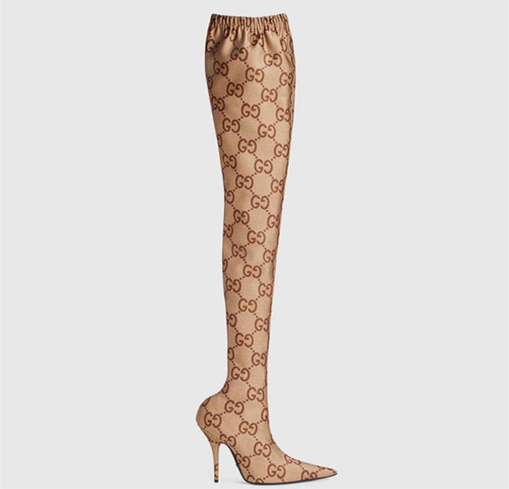 Tall woman Gucci boots