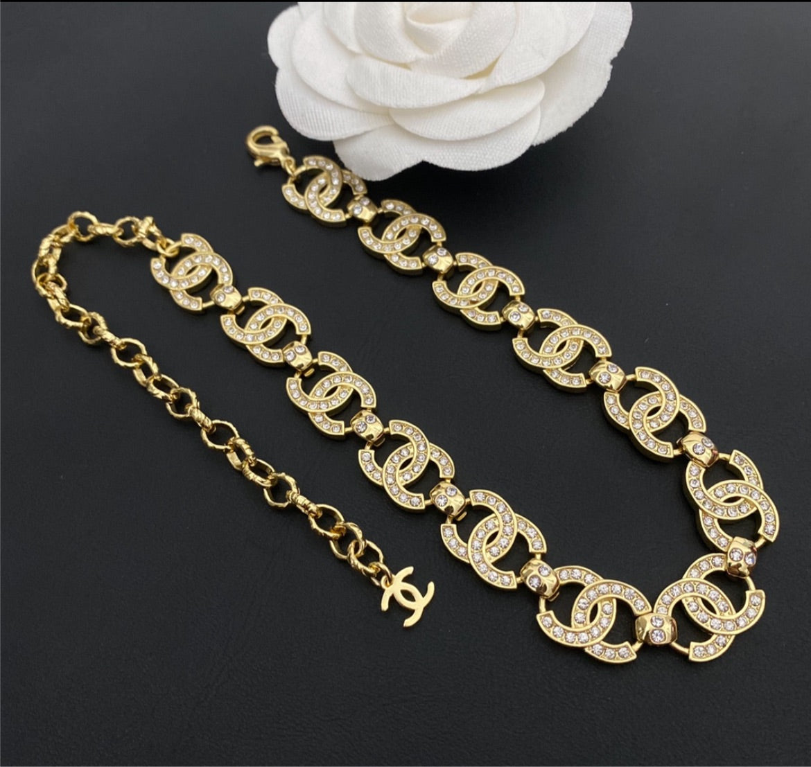 New Gold plate woman necklace