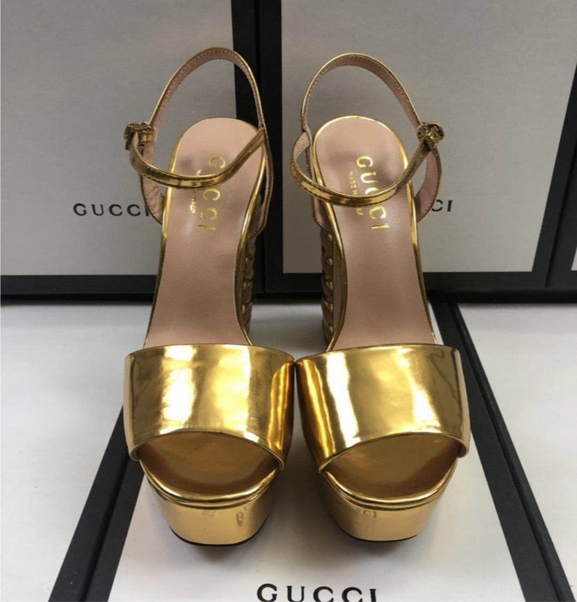 Gold Gucci woman Heel