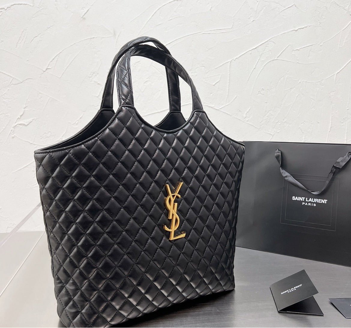 YSL woman shoulder handbag