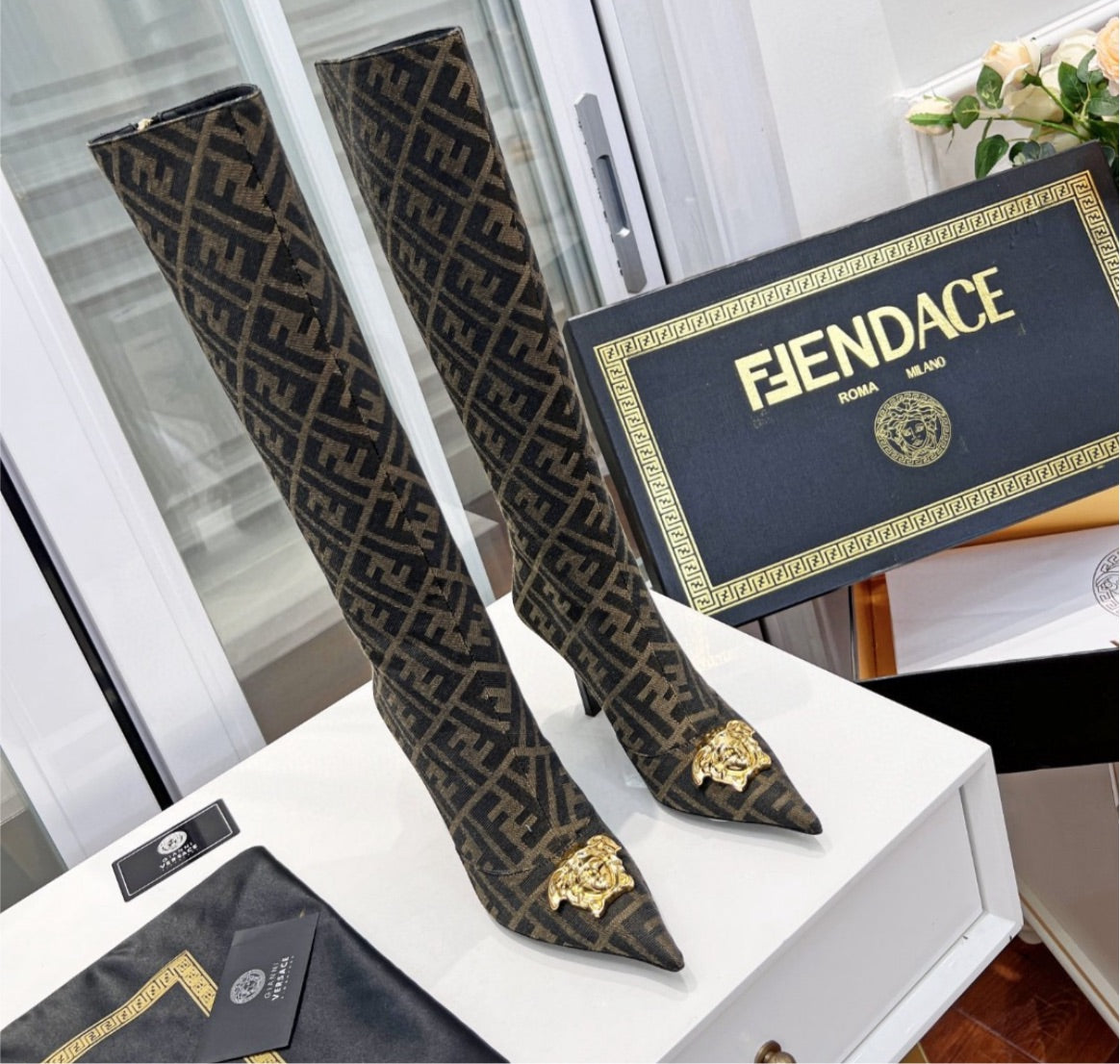 New woman Fendi boots