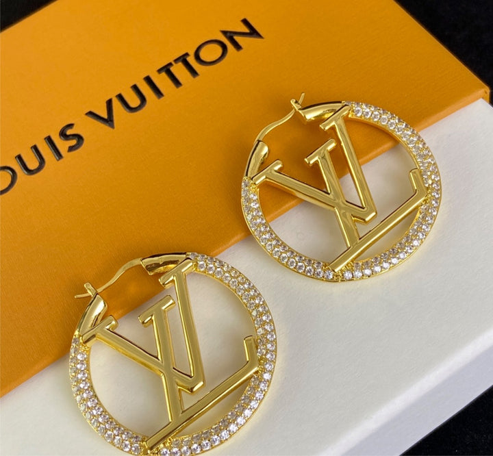 New LV woman hoop earring