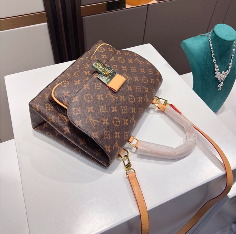 LV leather woman shoulder bag