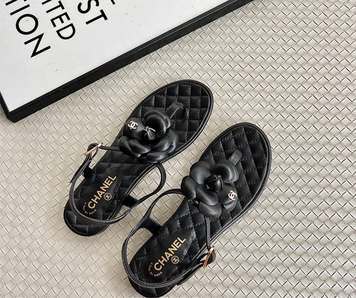 Chanel woman black sandal
