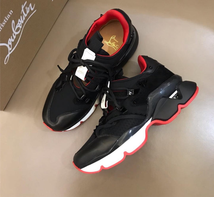New Lou red bottom sneakers
