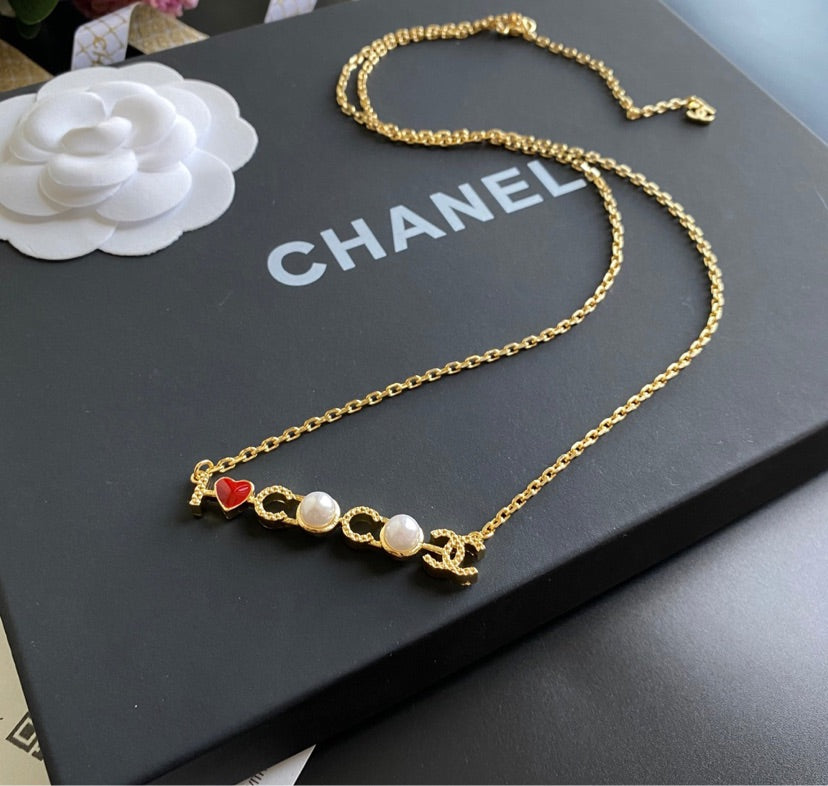 I love COCO necklace