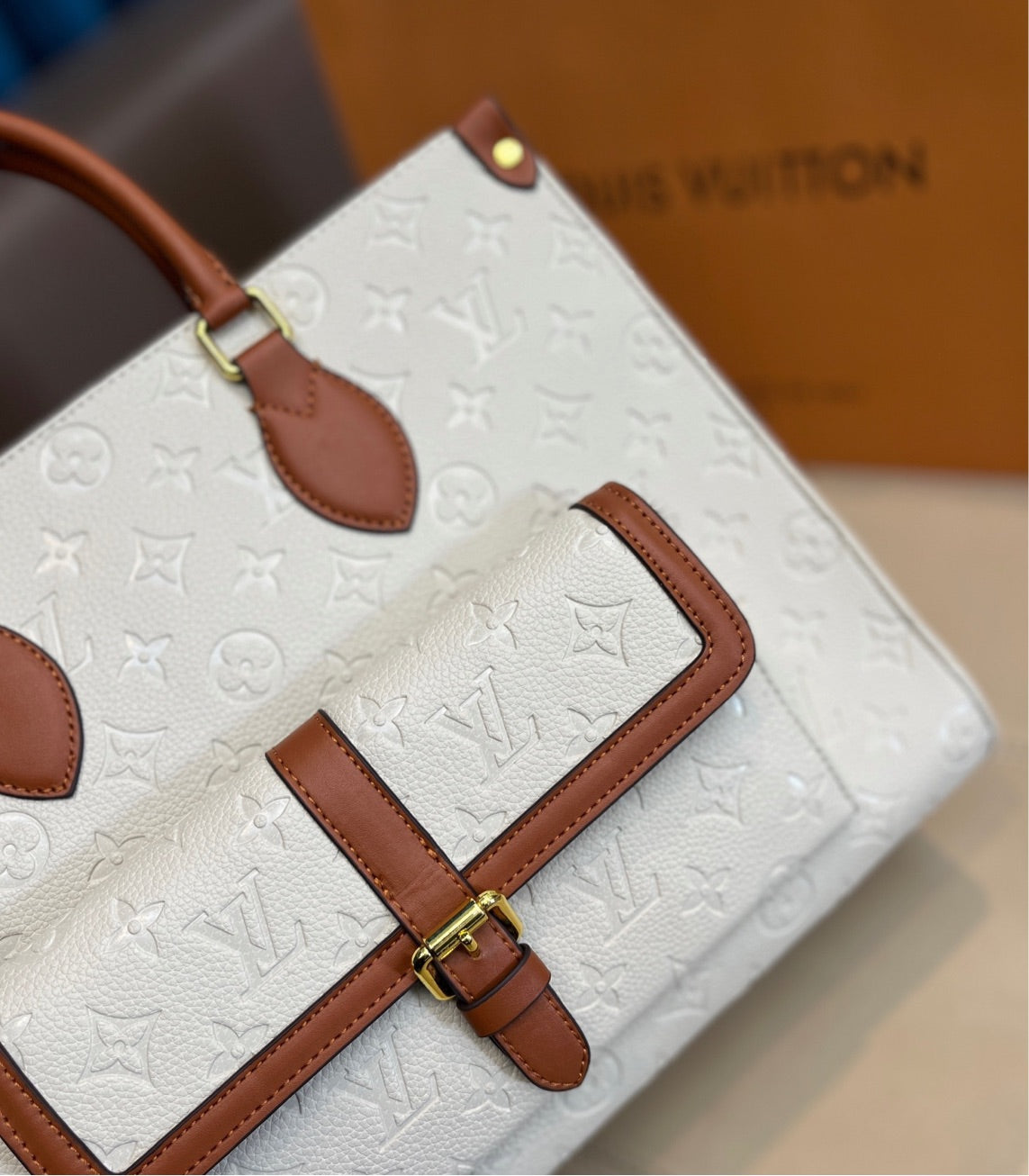 Woman Louis V handbag