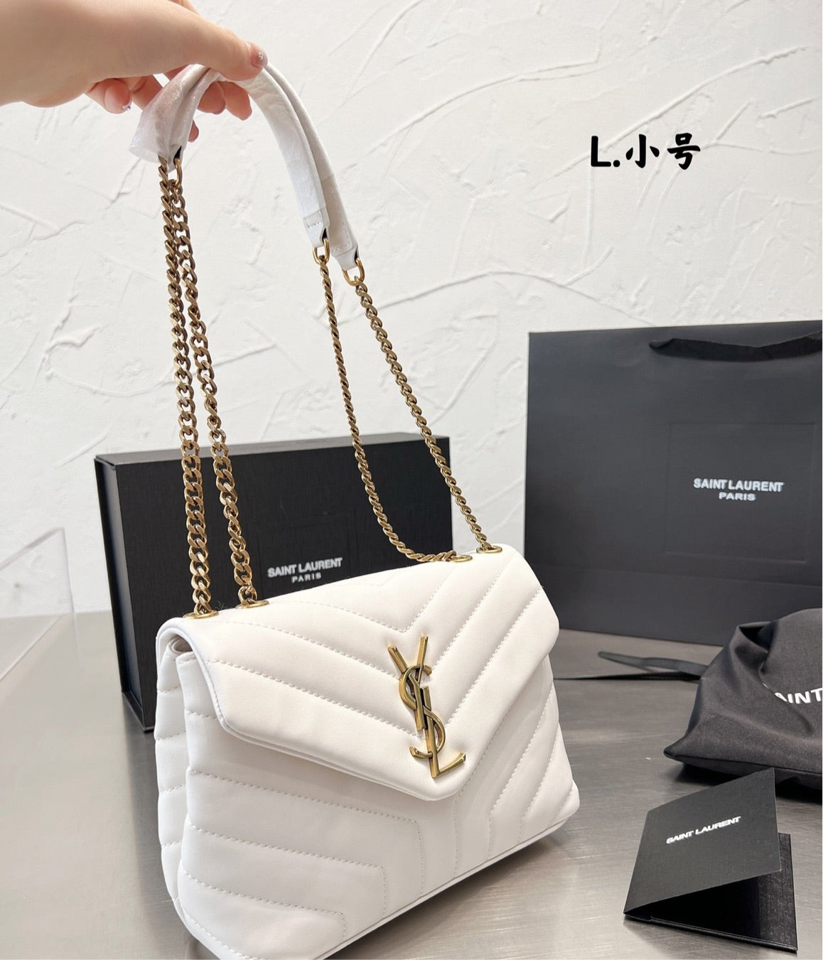 New YSL woman shoulder handbag