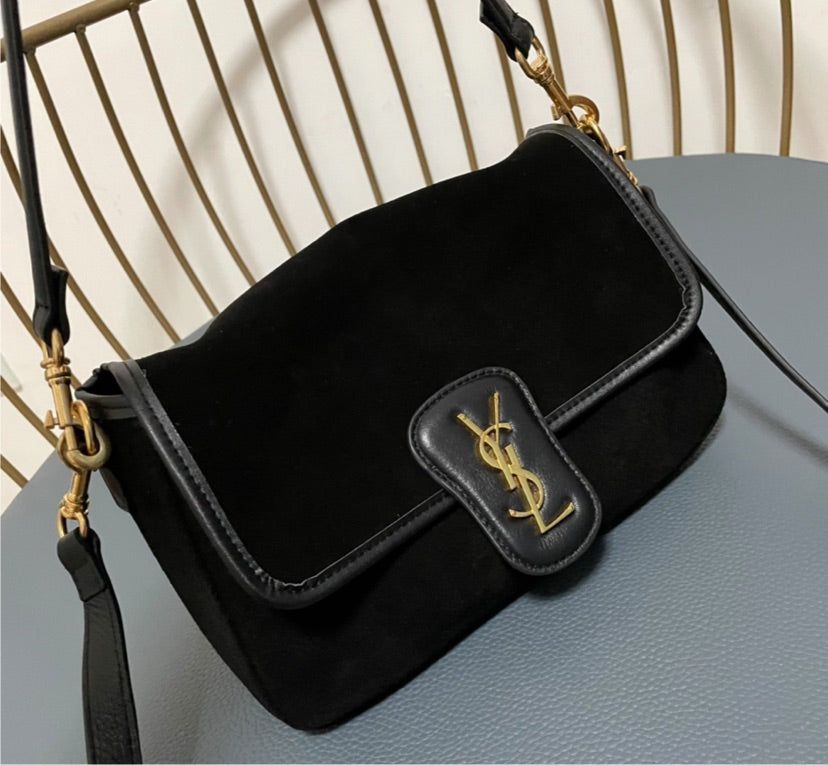 Suede YSL woman handbag