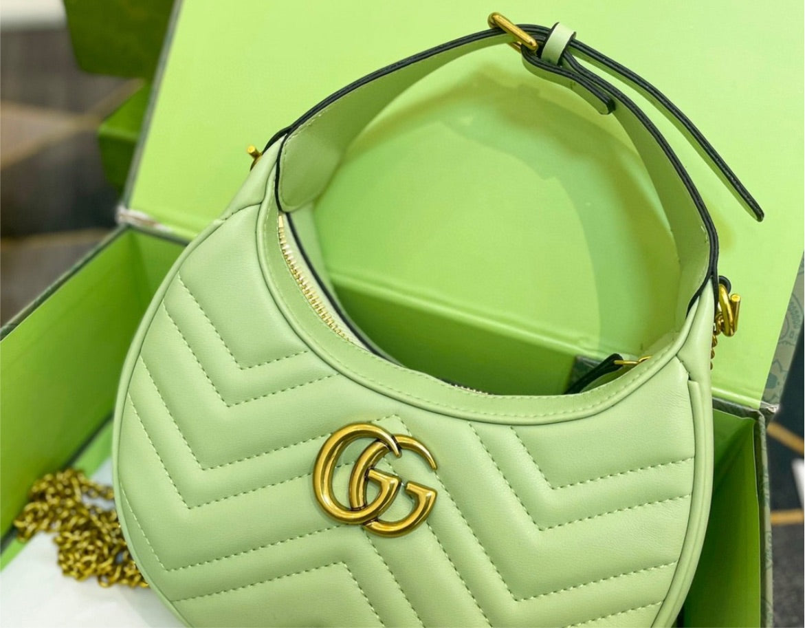 Hello Green Gucci woman shoulder handbag
