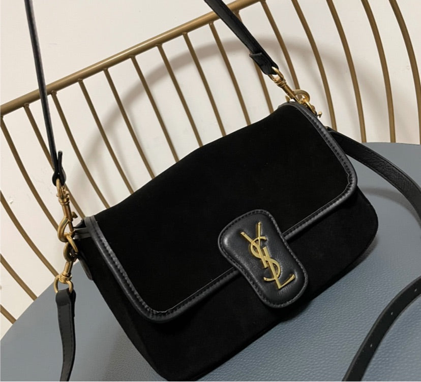 Suede YSL woman handbag