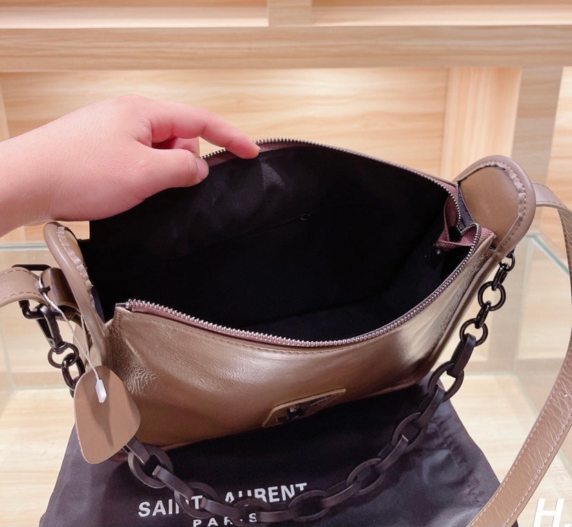 YSL woman shoulder handbag