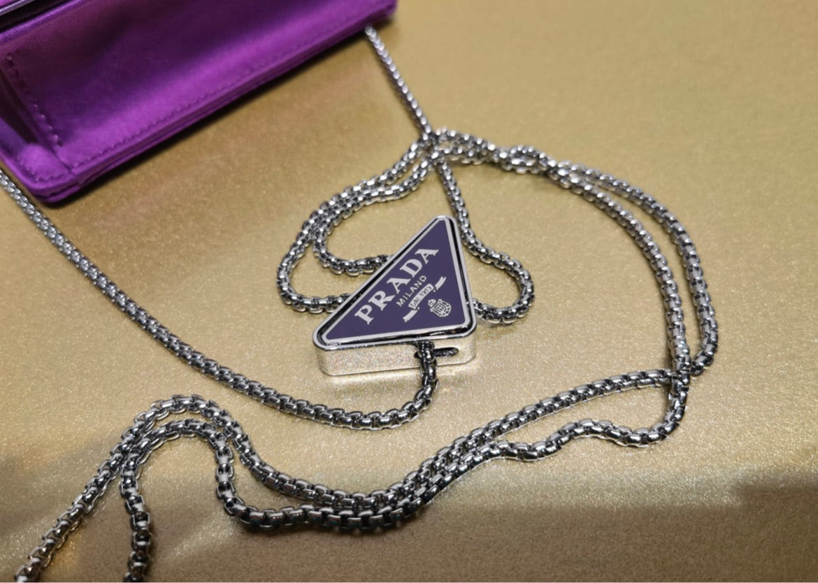 Purple Prada crossbody