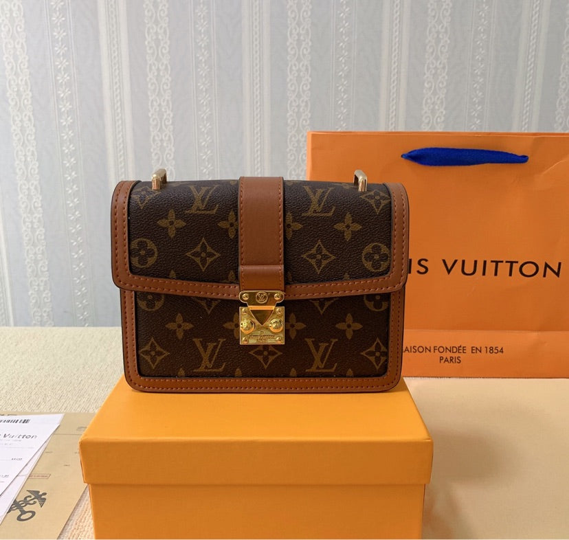 SALE !!! Leather LV crossbody