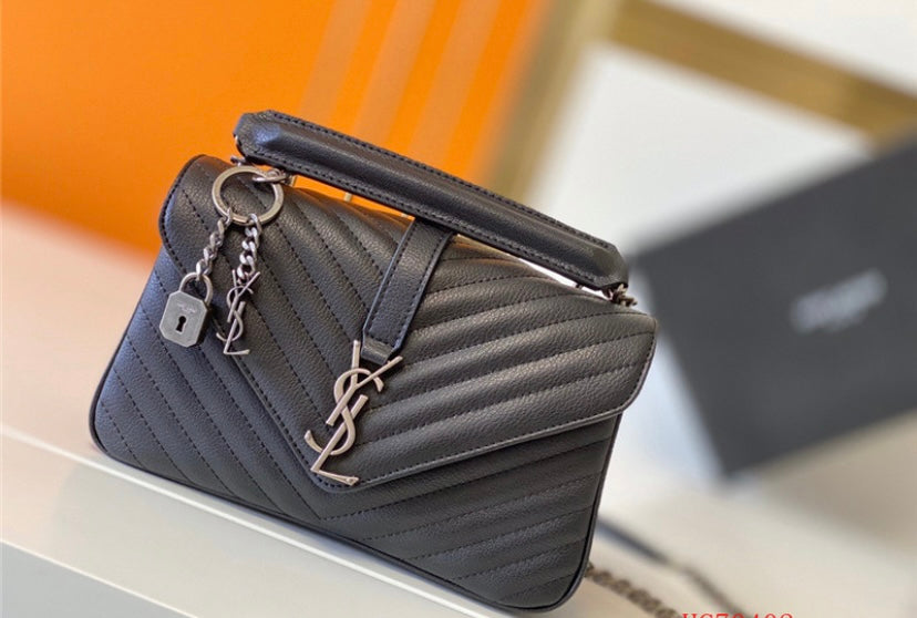 Genuine leather YSL woman handbag