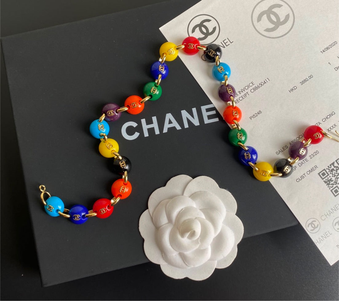 Chanel colorful necklace