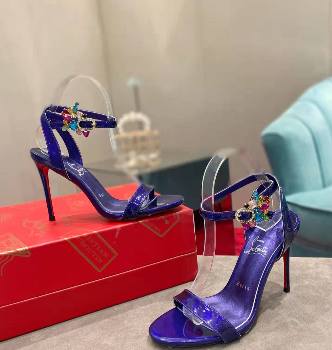 New woman Red bottom heels