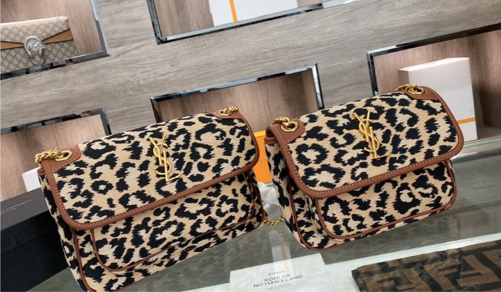 YSL leopard print woman Handbag