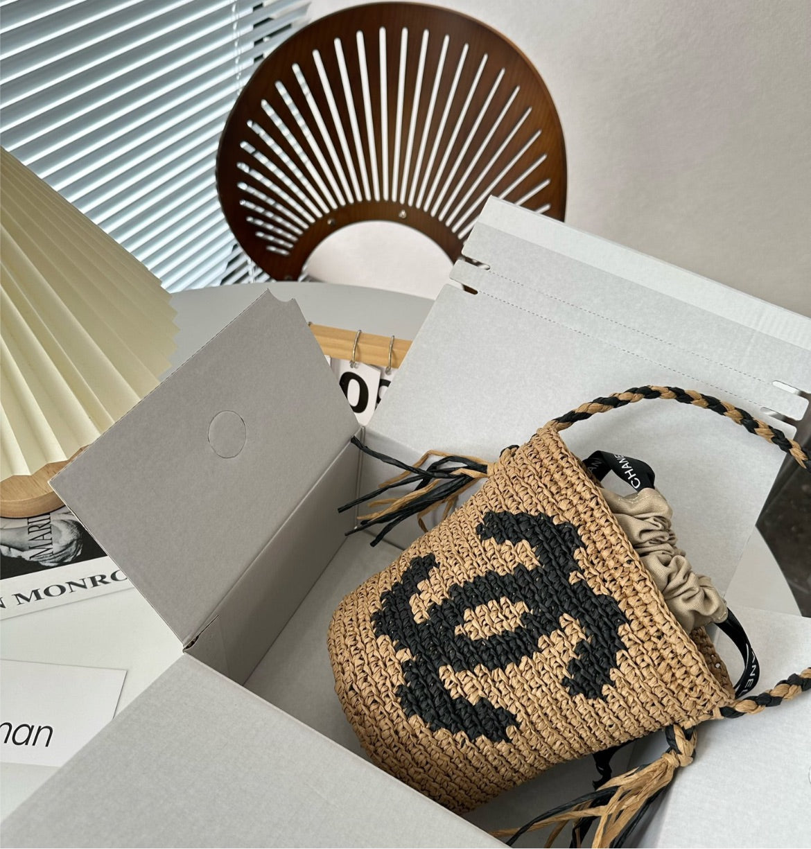 New Woman Straw Chanel handbag