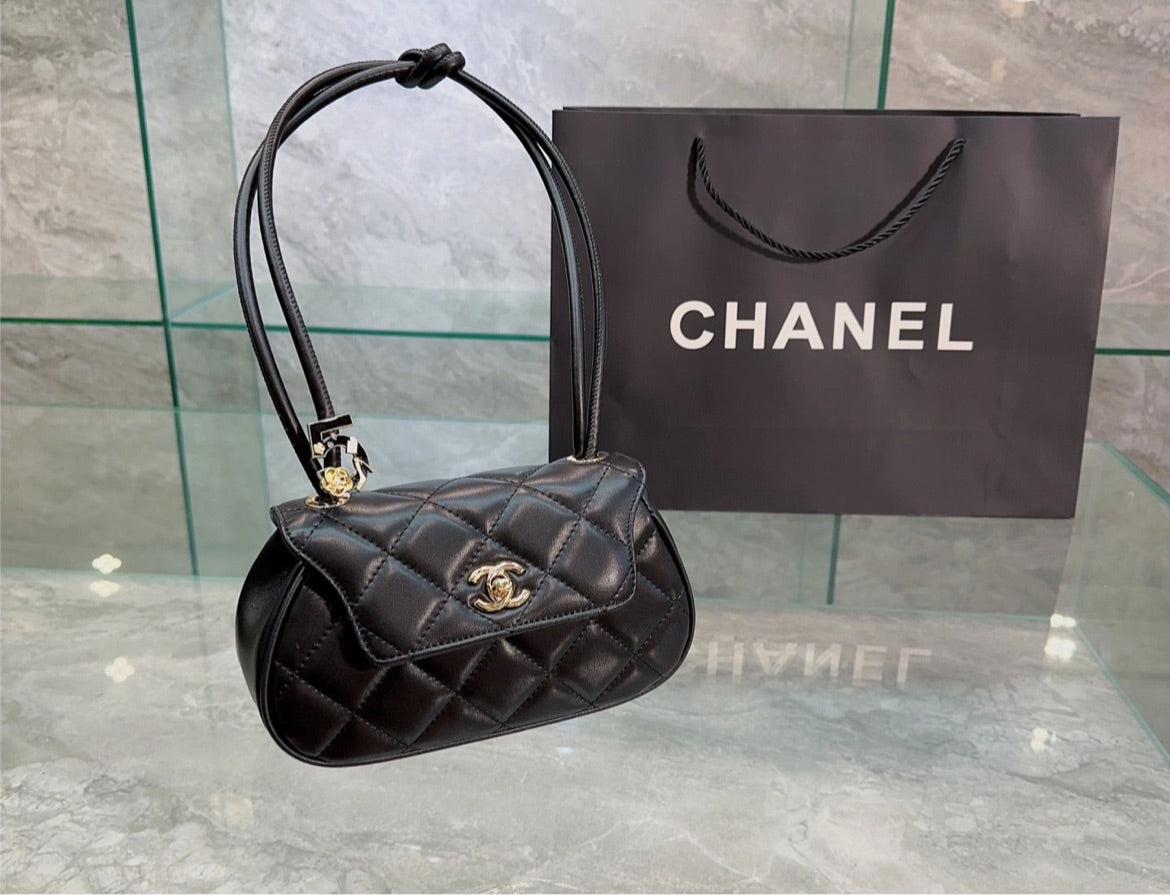 New Chanel woman blk bag