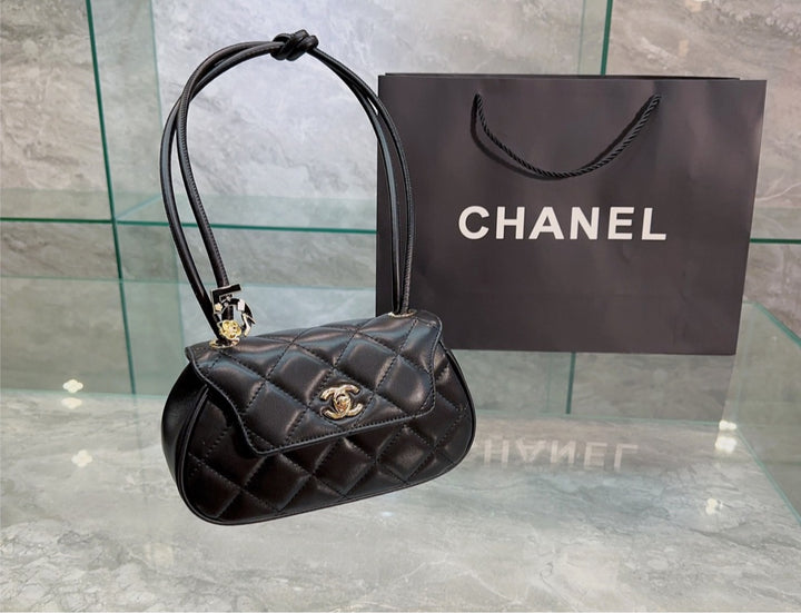 New Chanel woman blk bag