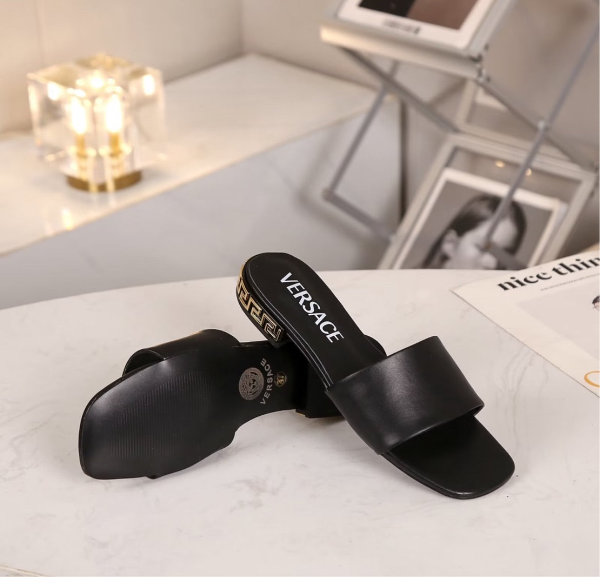 Versace woman slide sandal