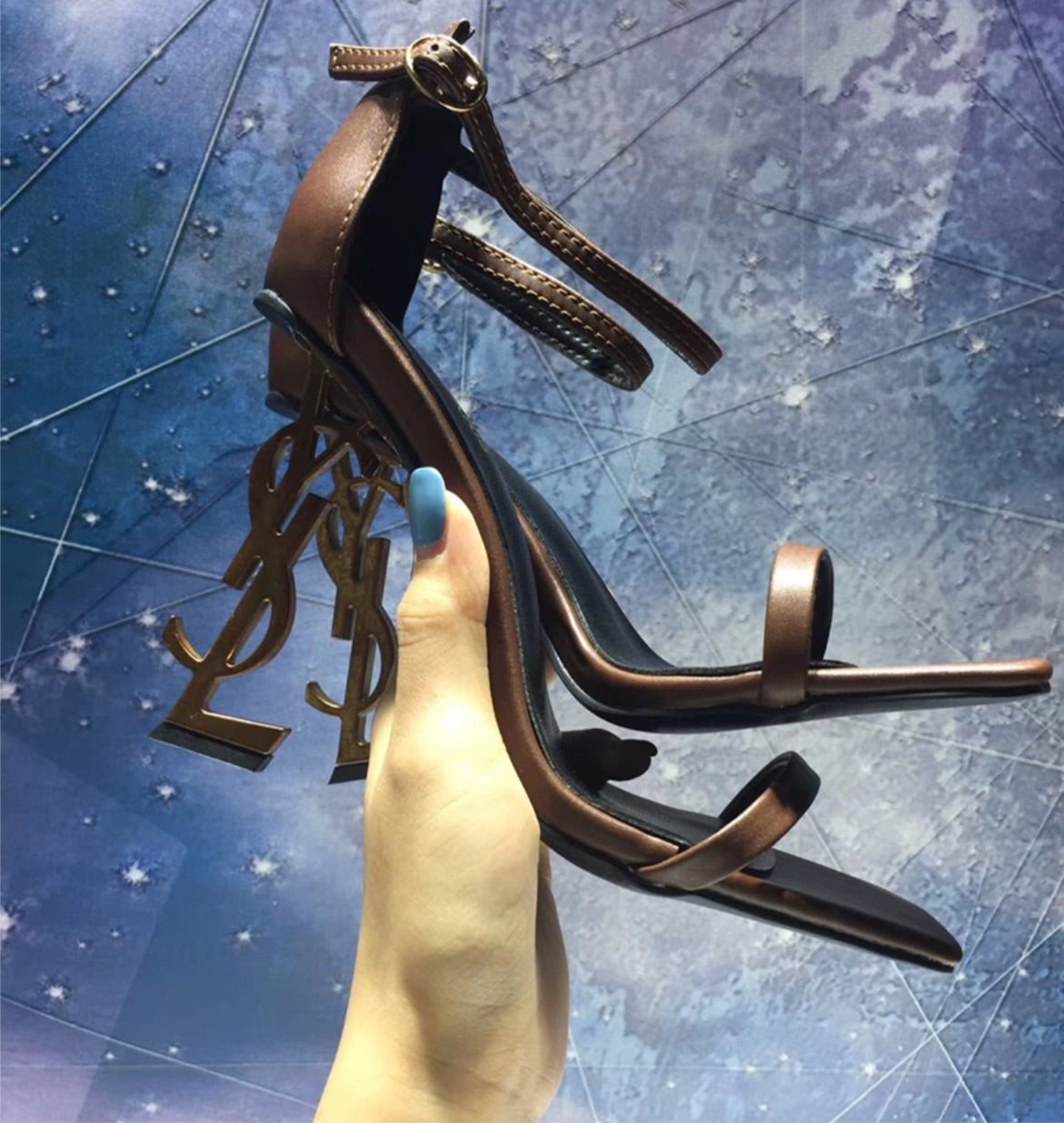 New Brown woman YSL heel