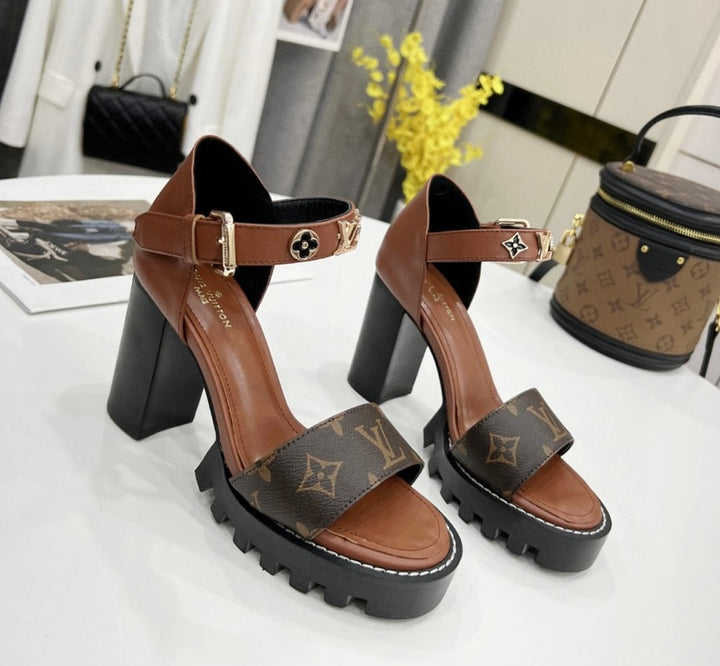 New brown LV shoes