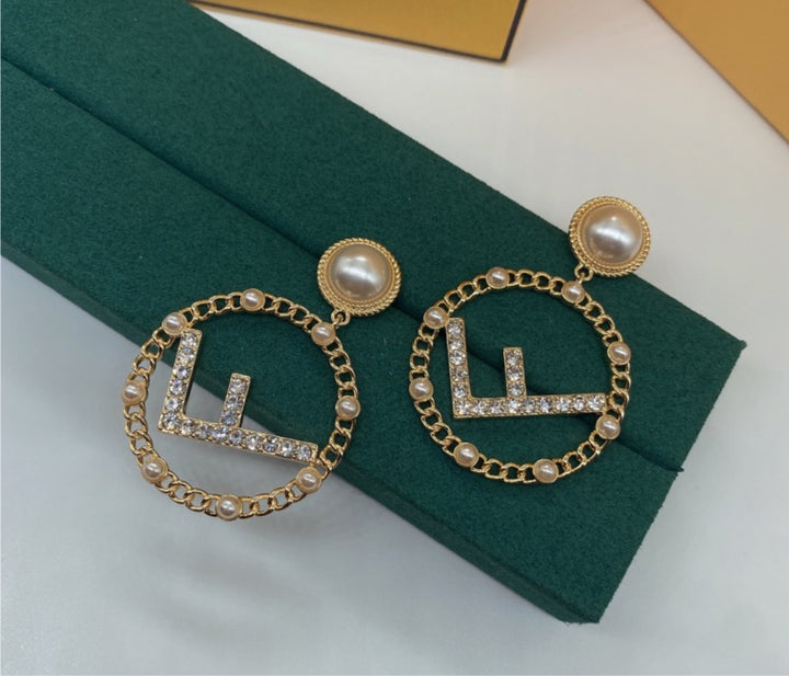 Fendi woman earrings