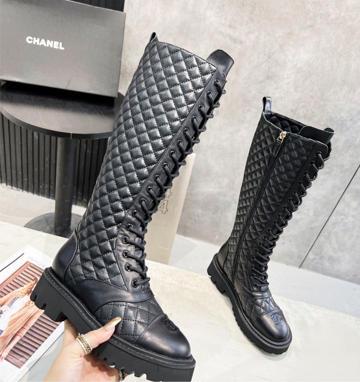 New Chanel woman Boots