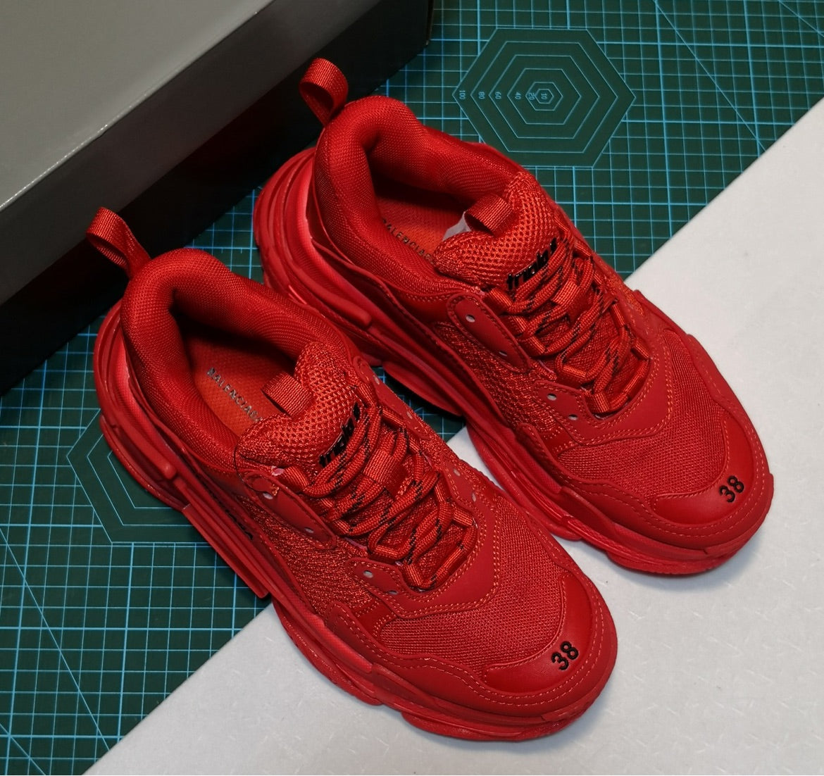 Red Balenciaga sneaker