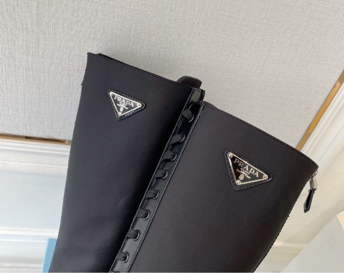 Black Prada boots