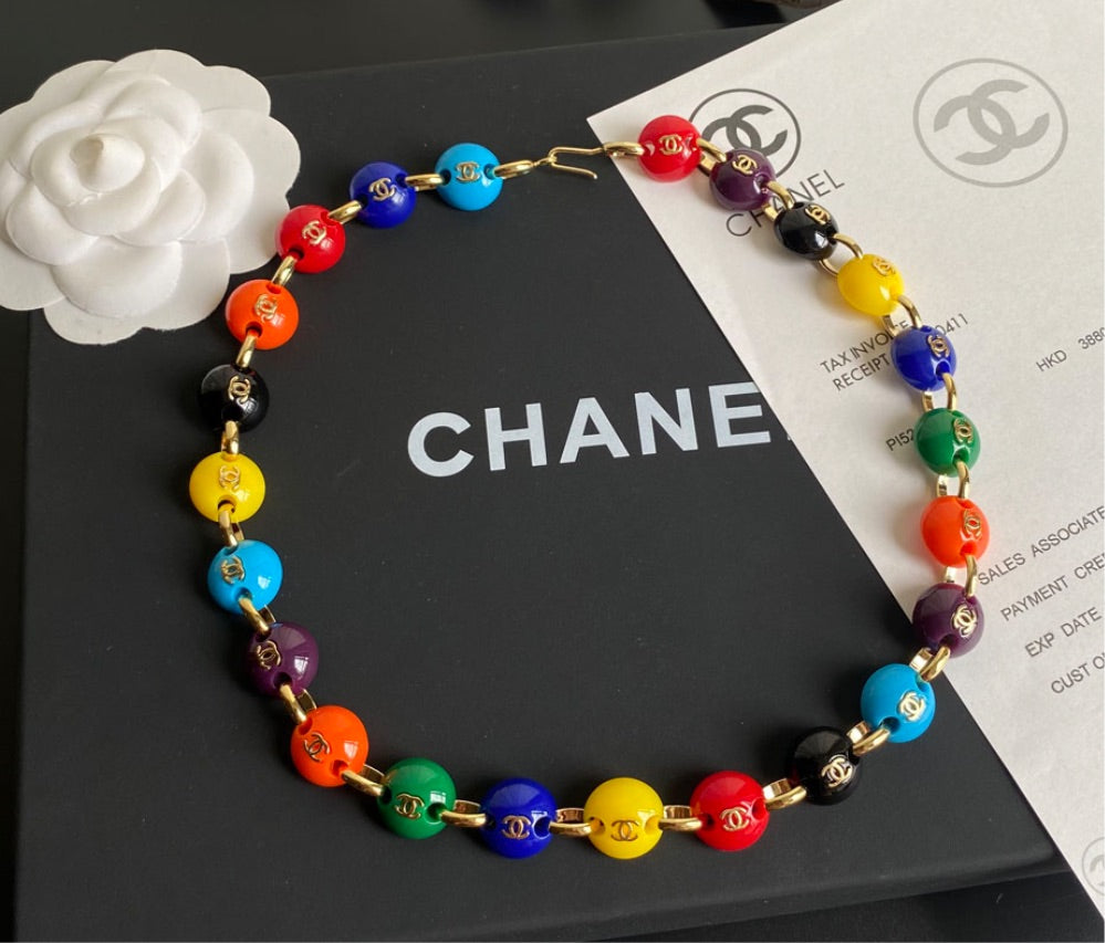 Chanel colorful necklace
