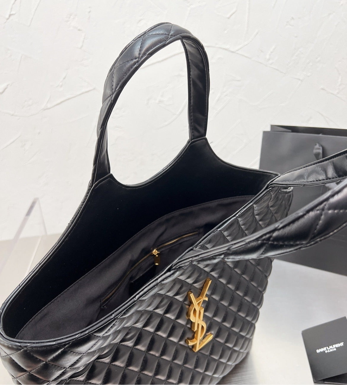 YSL woman shoulder handbag