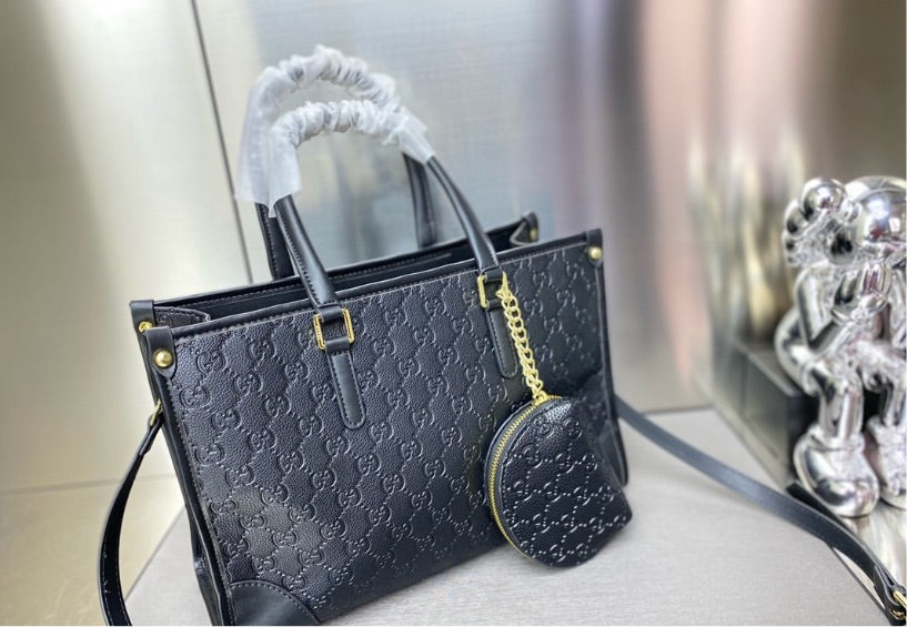 Black LV woman Shoulder handbag